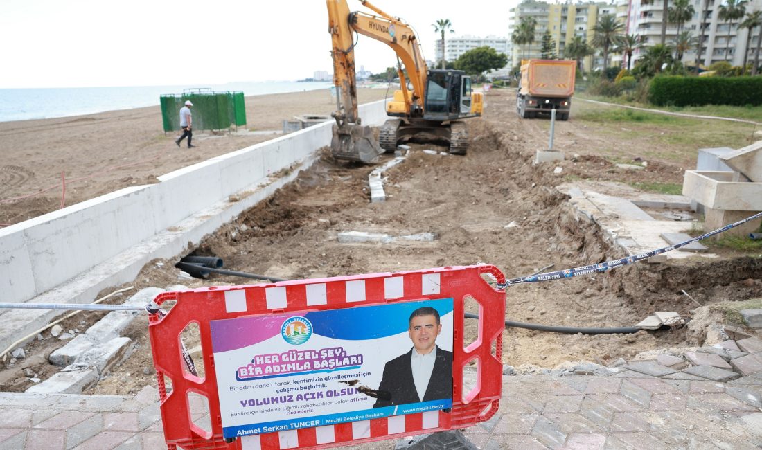 MEZİTLİ BELEDİYESİ EKİPLERİ SAHA ÇALIŞMALARINA DEVAM EDİYOR Mezitli Belediyesi, saha