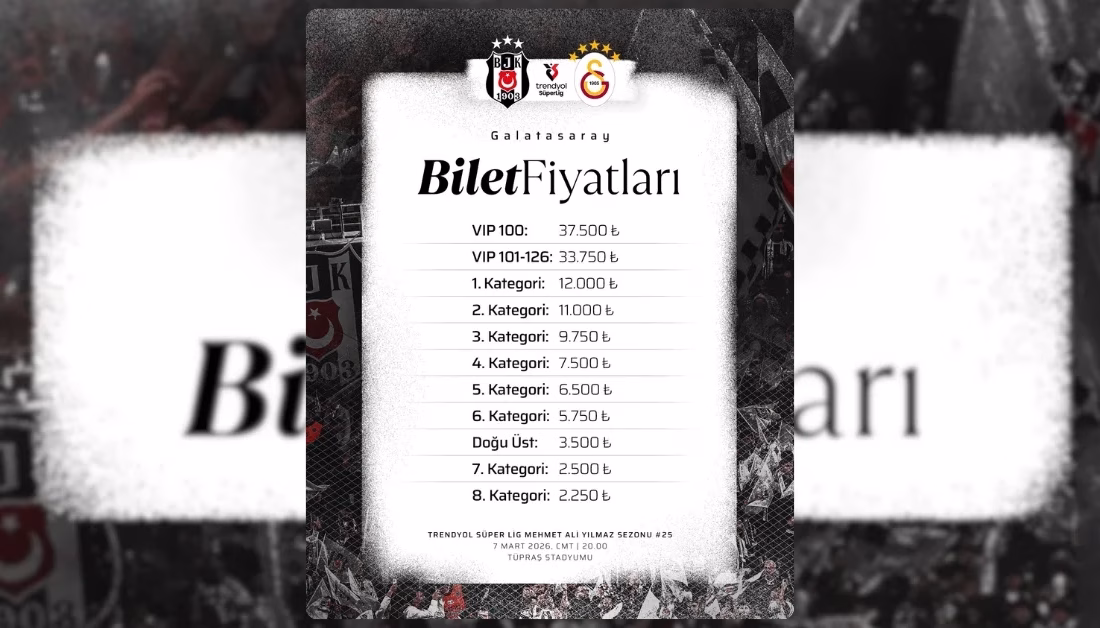 İSTANBUL-BHA Dev mücadele öncesinde satışa sunulan biletlerin fiyat aralığı dikkat