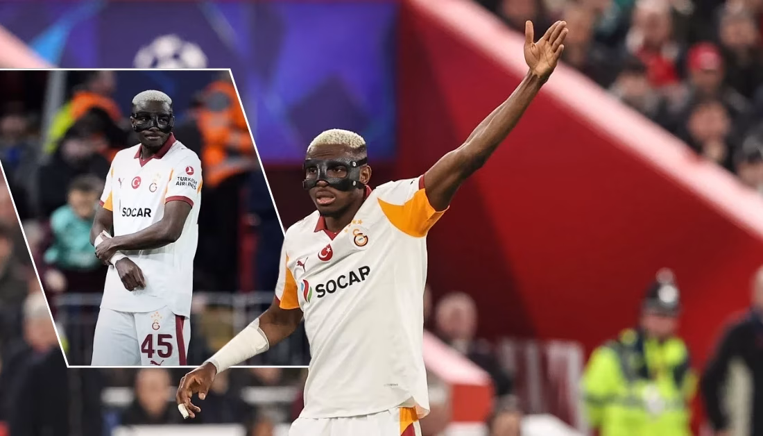 İSTANBUL-BHA  Sarı-kırmızılıların Liverpool ile oynadığı karşılaşmada kolundan sakatlanan Osimhen,