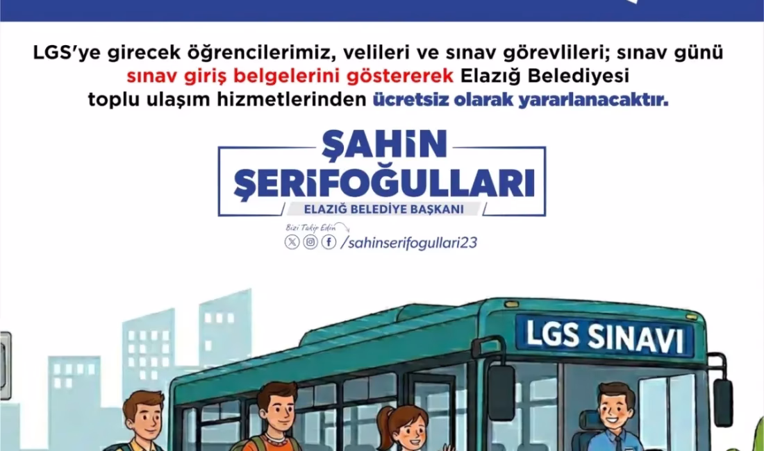 ELAZIĞ – BHA  Elazığ Belediyesi, eğitime verdiği destekle gençlere yönelik