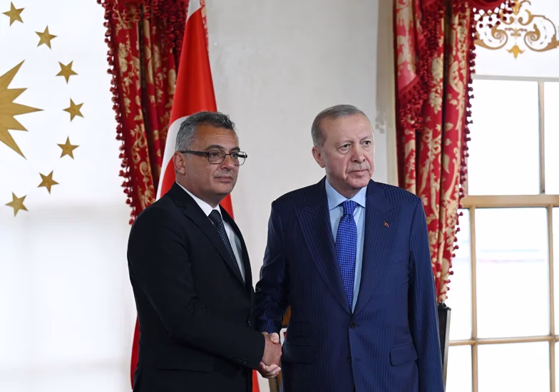 ANKARA – BHA Görüşmede Cumhurbaşkanı Erdoğan, Cumhurbaşkanı Erhürman’a geçmiş olsun