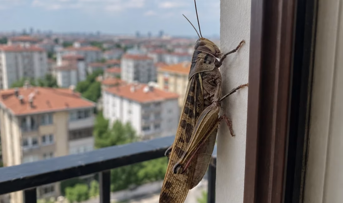 Balkanlar’dan Türkiye’ye giriş yaptığı belirtilen dev çekirgeler, Edirne’nin ardından İstanbul’da