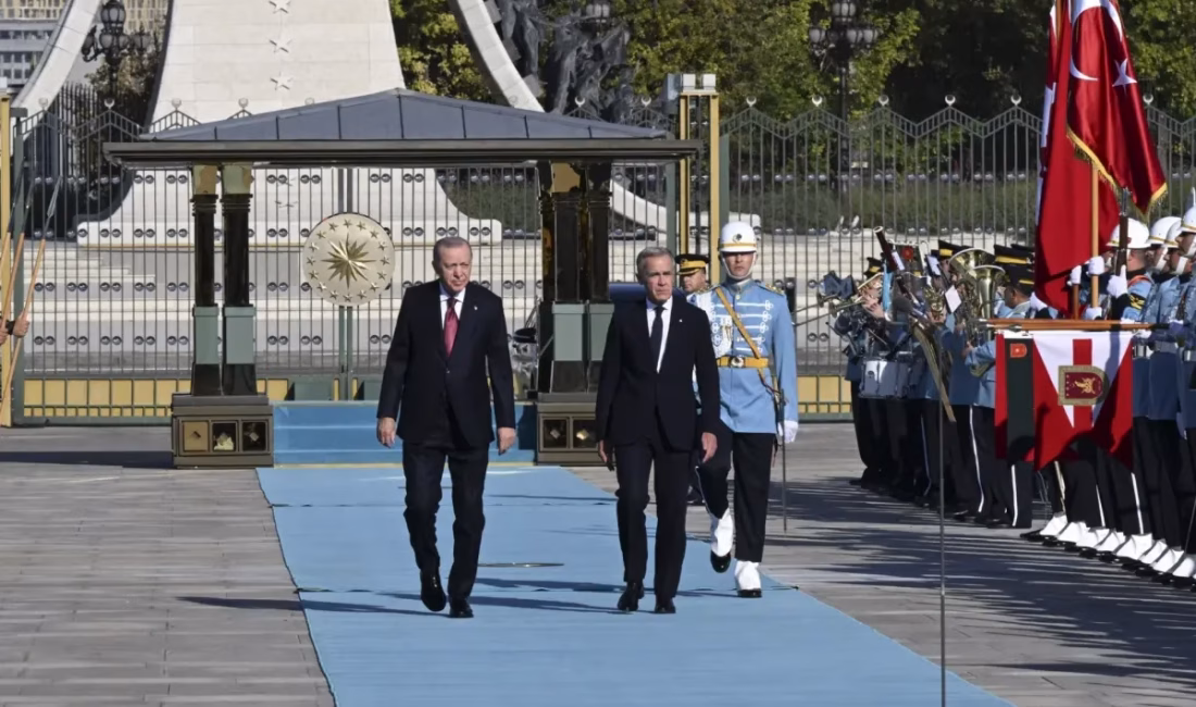 ANKARA – BHA  Cumhurbaşkanı Erdoğan ve Kanada Başbakanı Carney’in tören