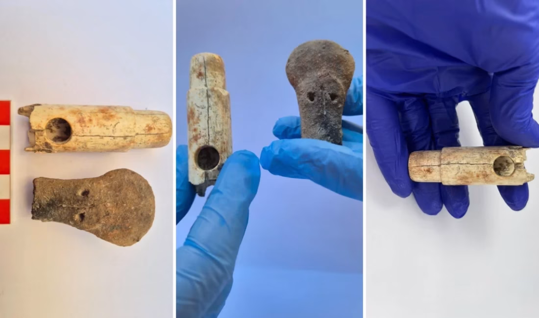 Troya kazılarında yaklaşık 2 bin 800 yıllık kemik flüt ile